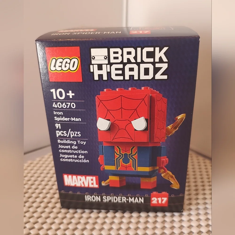 Lego BrickHeadz 40670 Iron Spider-Man #217 The Infinity Saga Marvel NWT Building